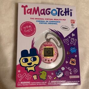 TamagoTchi Original Virtual Pet Pink Keychain